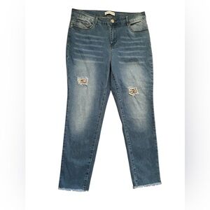 Revelation Denim skinny jeans size 14 distressed blue
